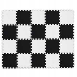 Pena puzzle Šachovnica čierna a biela mat