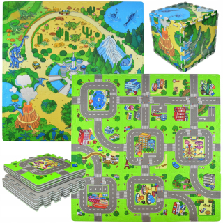 Vzdelávacia podložka pre deti - Pena Puzzle Set 2 Mat Pena Streets Mata
