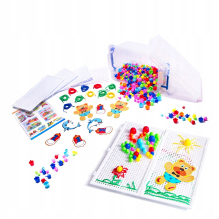 POP IT - PUZZLE PINEKI Huby + Šijací Science Set 603el
