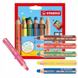 Stabilo ceruzkové pastelky 6 ks.
