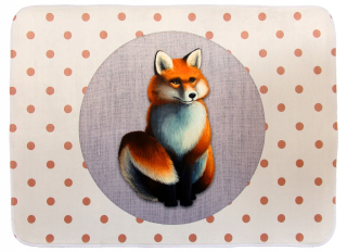 Hračky pre rozvoj lezenia - Pastel Baby Carpet Lisek Mata 3D 130x180cm