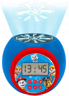 Hodiny do detskej izby - Paw Patrol Projektor Clock Budík Dog Patrol