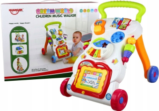 Chodítko pre deti - Pachacz Walker Phone Piano Folkded 3v1 2222
