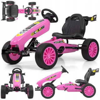 Pedálová motokára Milly Mally 4273 Rocket Pink