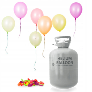 Balóny na párty - Full Hel Cylinder 50 Balloons Balloons + + Ribbon