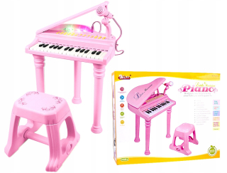 Detské piano + mikrofón Science hra LED varhany