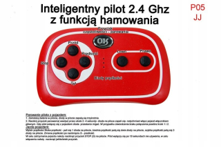 Detské elektrické autíčko - Diaľkové ovládanie v pásme 2,4 GHz technológií