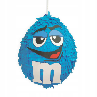 VEĽKÁ PINATA narodeniny Pinata 85 cm m & m MODRÁ