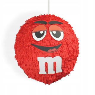 Pinata Pinata Birthday BIG 90cm M & M Red