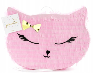 Mačka piñata s mačkou na narodeninovej párty mačky Mrrrau