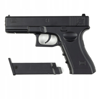 PLASTOVÁ BB pištoľ, KOVOVÝ GLOCK, REPLIKA ASG 43p