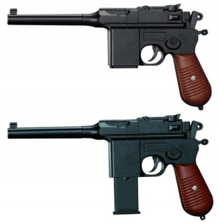 Pištoľ pre deti - Pištoľ Mauser C96 Replika lopty Metal 2 Magazine