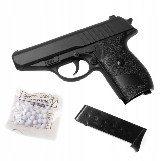 Pištoľ pre deti - Gun Metal Replika Walther 1000 Balls FREE