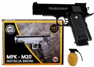 Pištoľ pre deti - Pištoľ Colt Metal Heavy + 500 Balls FREE