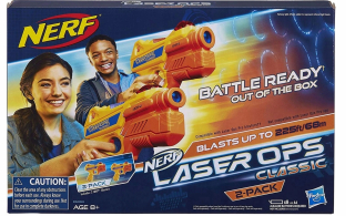 Pištoľ pre deti - Nerf laserovými zbraňami pôvodnej Hasbro 2 ks