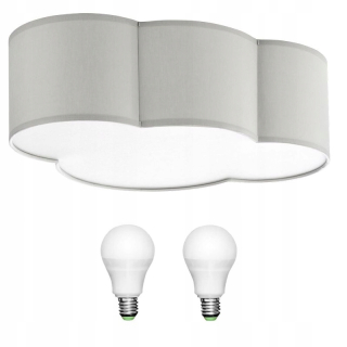 Luster do detskej izby - Plafond Cloud Mini Gray Gray TK Osvetlenie + Žiarovky
