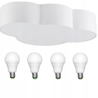 Luster do detskej izby - PLAFON Cloud White Cloud pre deti + Žiarovky