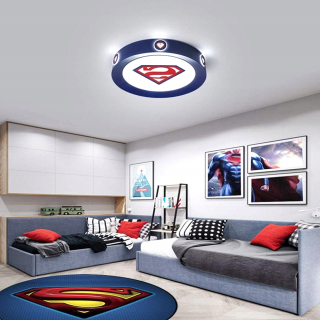 Luster do detskej izby - Stropné deti Stropné 3D Superman LED rôznych vzorov