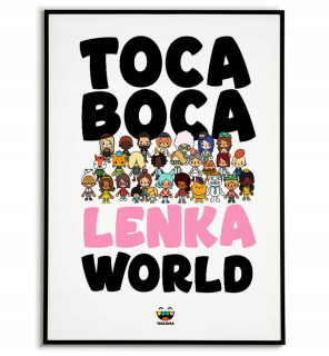 Obraz do detskej izby - Plagát s detskou meno Toca Boca 40x50 OP28