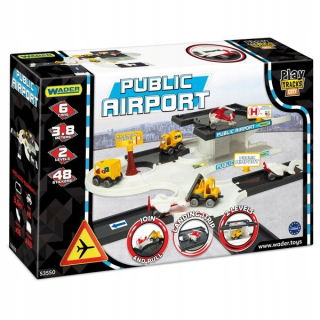 Dráha pre deti, stavebnica - Play Tracks City Airport Wader 53550