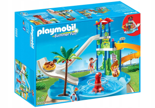 Stavebnica - Playmobil 6669 Aquapark Slide bazén Summer
