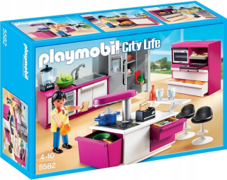 Stavebnica - PlayMobil City Life 5582 Moderná kuchyňa