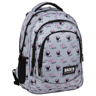 Školský batoh - Batoh Back Up School Grey Minnie Mouse