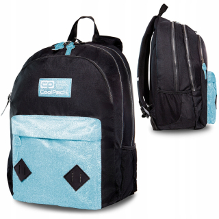 Školský batoh - Coolpack hippie modrý trblietavý batoh 22370cp