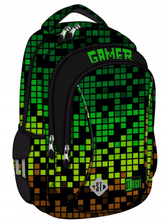 Školský batoh - Pixel Gamer St.right 3-CHAMBER School Batoh