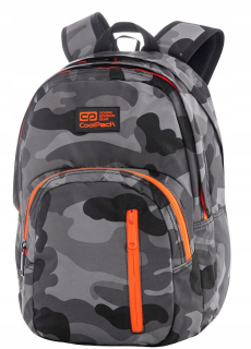 Školský batoh - Školský batoh Coolpack Discovery Camo Orange Neon