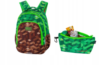 Školský batoh - Školský batoh Minecraft Prime CoolPack + vrecúško