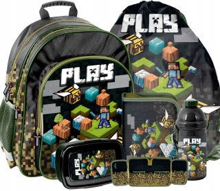 Školský batoh - Batohský batoh pre chlapec Fana Minecraft 1-3 kl