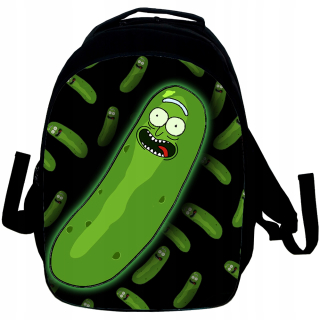 Školský batoh - Batohy v batohoch školských batohov pre školu Pickle Rick