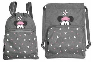 Školský batoh - Batohová taška na struny Minnie Gray Mouse