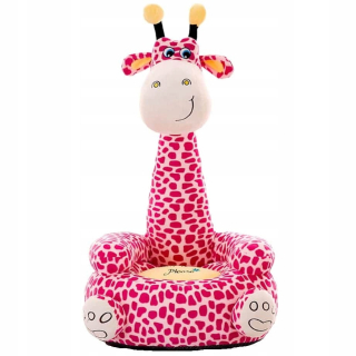 Detské kreslo - Plush Detská stolička Seat PofA Sofa Giraffe