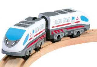 Dráha pre deti, stavebnica - Vlak na lokomotíve batérie. Pendolino fronty