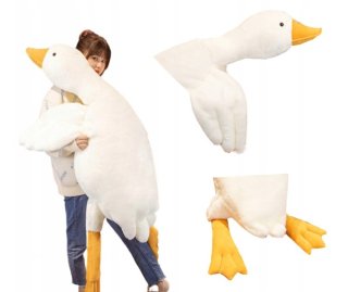 Husí vankúš maskot Plyš POHYBNÁ HUSKA 160 cm