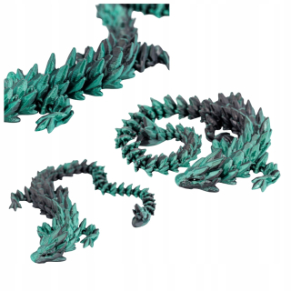 Pohyblivý krištáľový drak DARKFOREST 32 cm