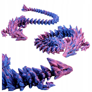 Pohyblivý krištáľový drak MIDNIGHTCITY 46 cm
