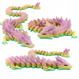 Pohyblivý Rainbow Crystal Dragon 32 cm