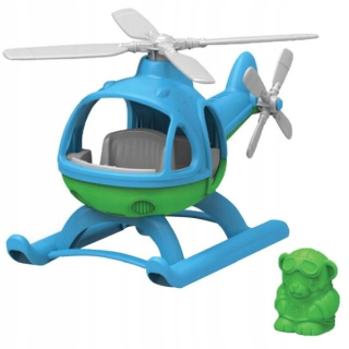 Helikoptéra - Detský vrtuľník vozidlo s plyšovým medveďom Green hračky