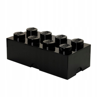 Kontajner blok 8 LEGO 50 cm čierna