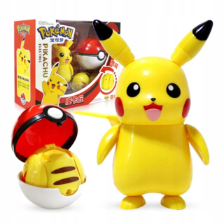 Rozprávková postavička - Pokeball Clip + Skladací figúrka Pokemon Pikachu