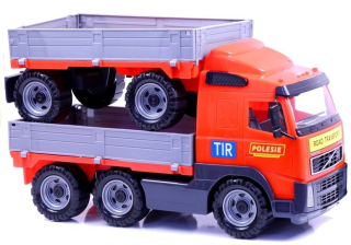 Tatra, nákladné auto - Polesie auto s stranách a prívesom Volvo 9487