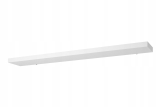 Polica do detskej izby - Polica 120x4x19 GLANCE biely lesk
