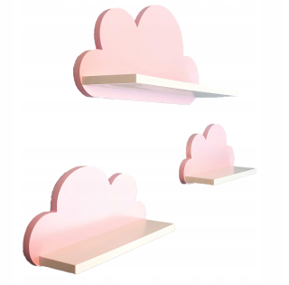 Polica do detskej izby - Police Cloudové regály Cloud Pyś Premium Farby