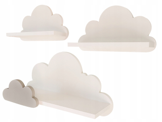 Polica do detskej izby - , Police z cloudset 3 ks Laguna verzie -. Premium