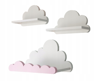 Polica do detskej izby - Cloud Skladová sada 3 kusov Minorca - Premium