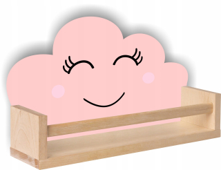 Polica do detskej izby - Drevený police cloud cloud scandinavian