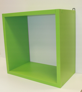 Polica do detskej izby - Square police Green limonka 35x35 Kubik